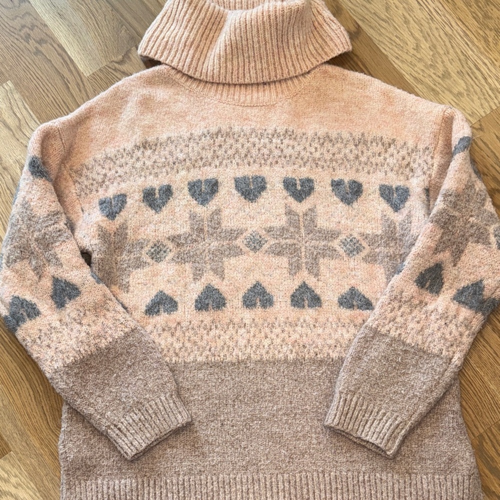 Pink Lily Soft Cream Knit Sweater